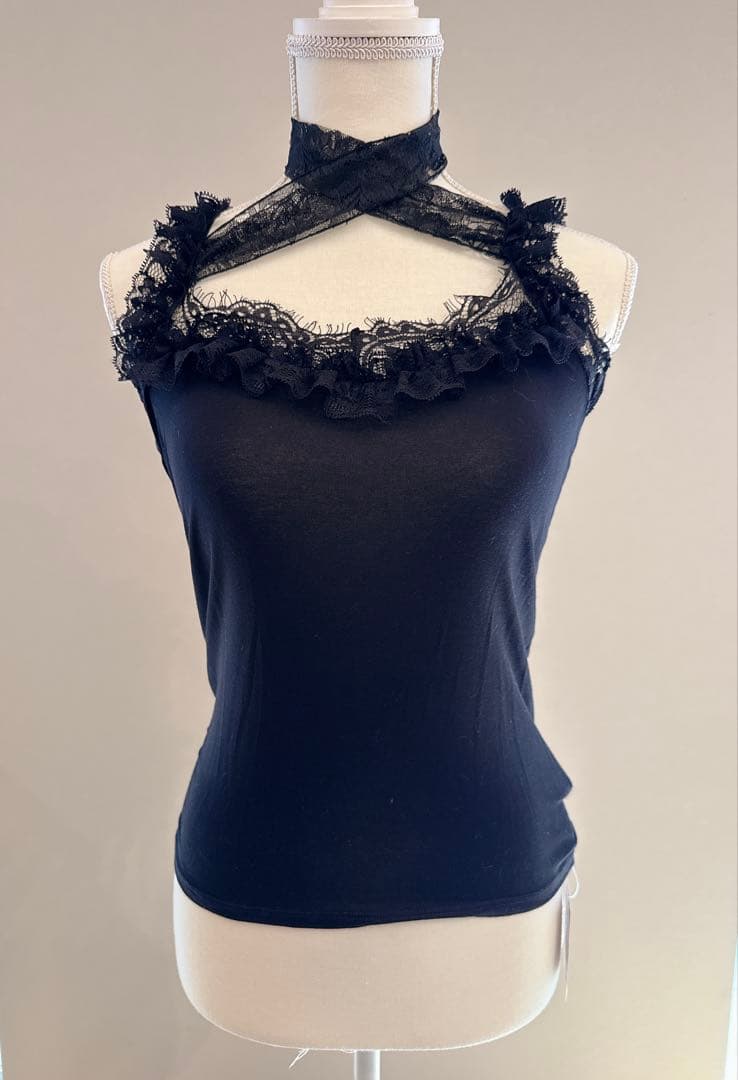 【新品タグ付き】MR corset(現majoh)天使の羽キャミソール黒