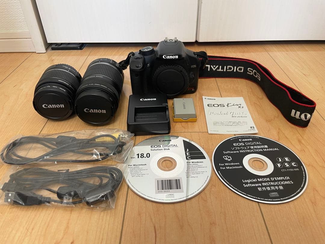Canon EOS KISS X2 ダブルズームレンズ付き