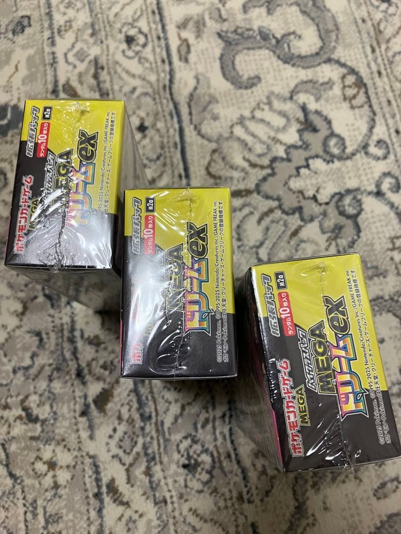 ポケモンカードゲーム Mega EX 3パック新品未開封シュリンク付き