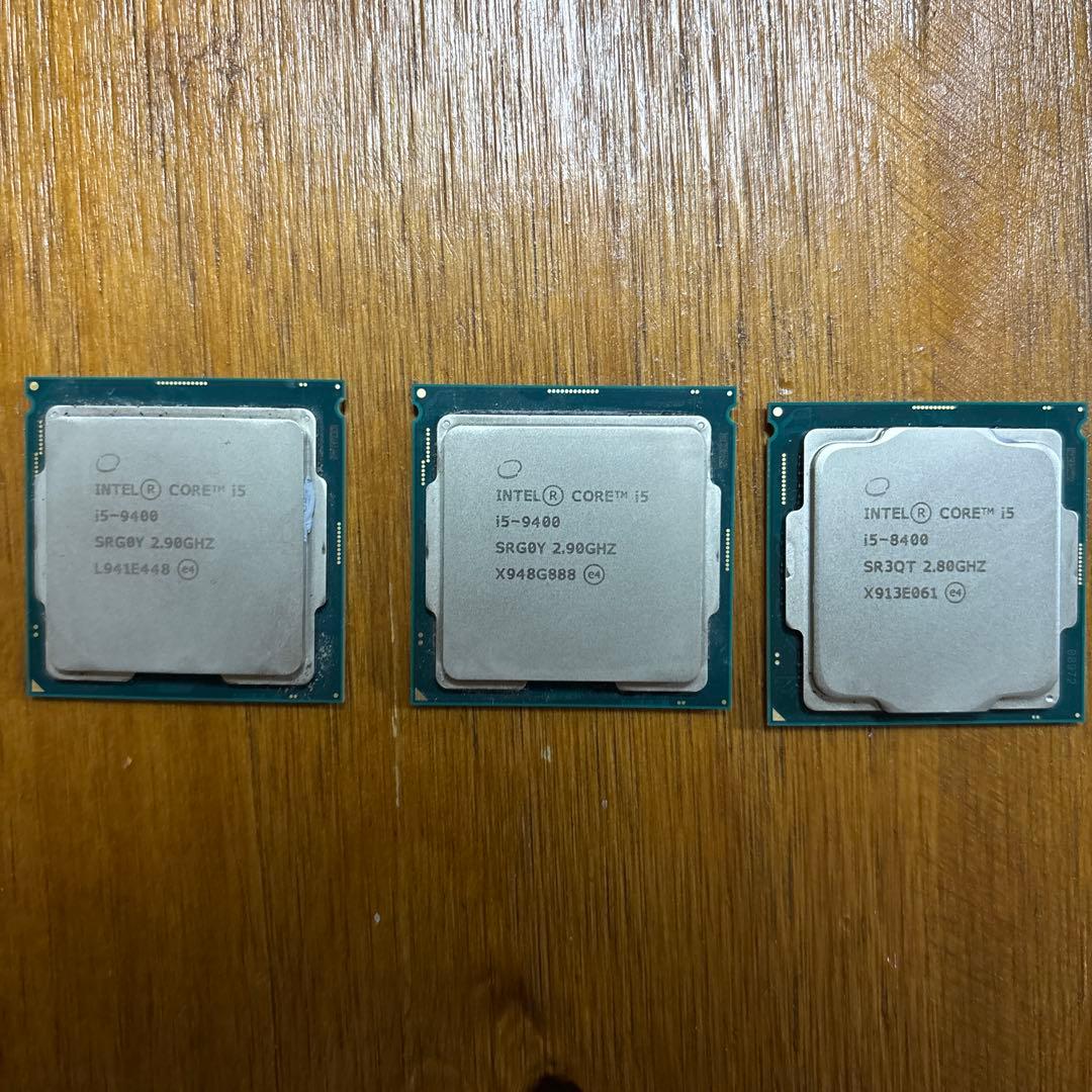 Intel Core i5 CPU 3種セット　9400×2 8400×1