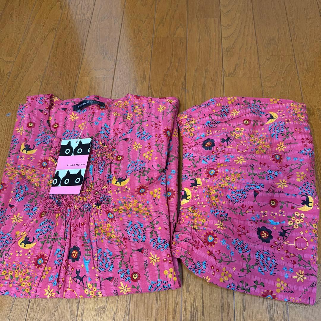 ⭐️アツコマタノ　パジャマ　半袖　新品未使用⭐️プレゼント付き⭐️
