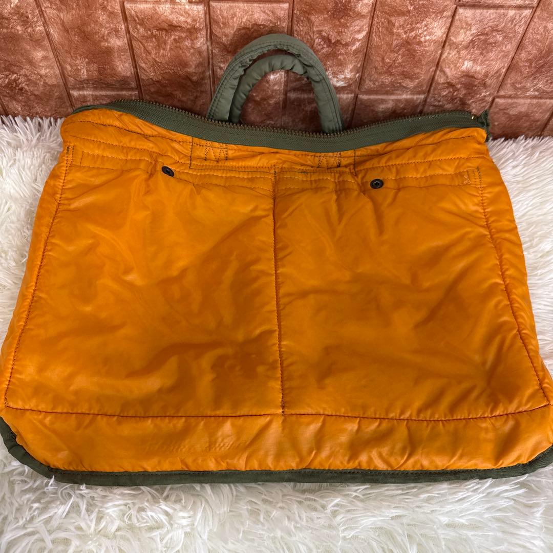 【美品】 ポーター タンカー ブリーフケース L セージグリーン 希少 廃盤品