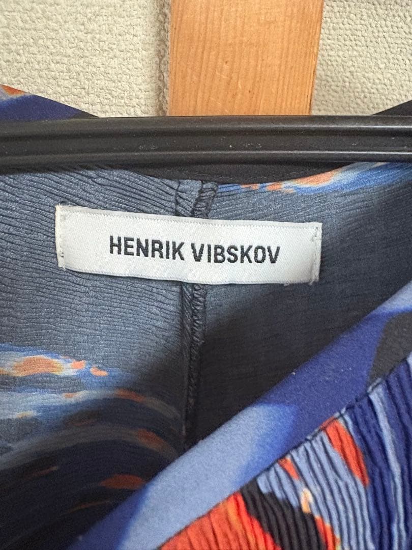 【値下げ】 Henrik Vibskov プリーツ プリント ワンピース