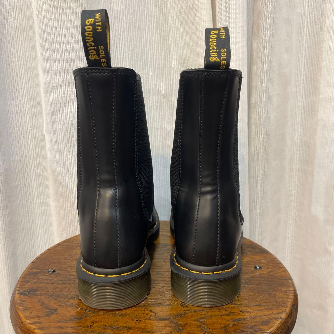 し*ご様 ドクターマーチン サイドゴア チェルシーブーツ イエローステッチUK6