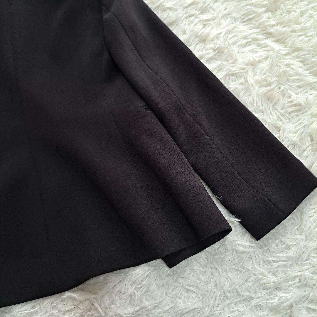 【Theory】Classic Crepe ノーカラージャケット　パンツスーツ黒