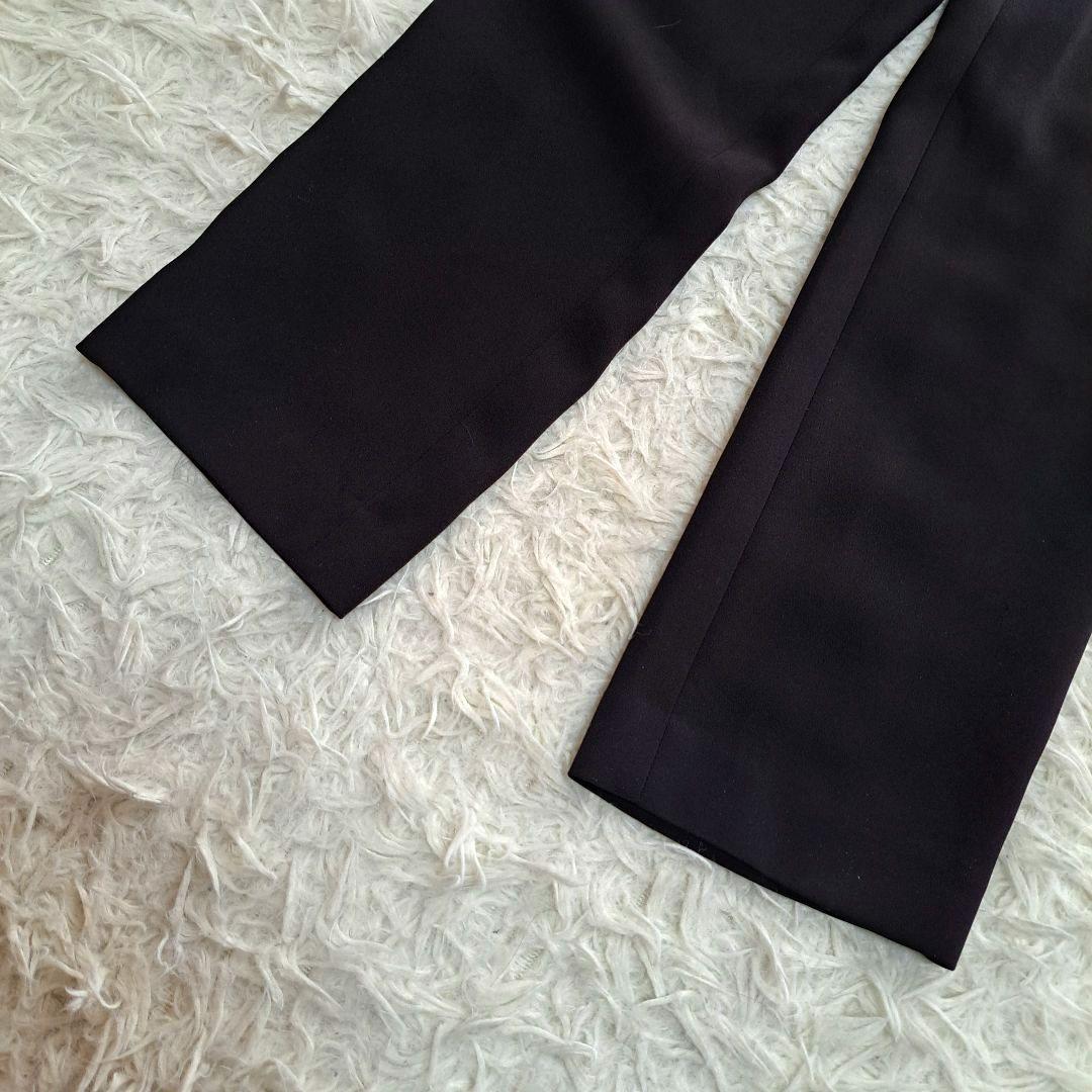 【Theory】Classic Crepe ノーカラージャケット　パンツスーツ黒