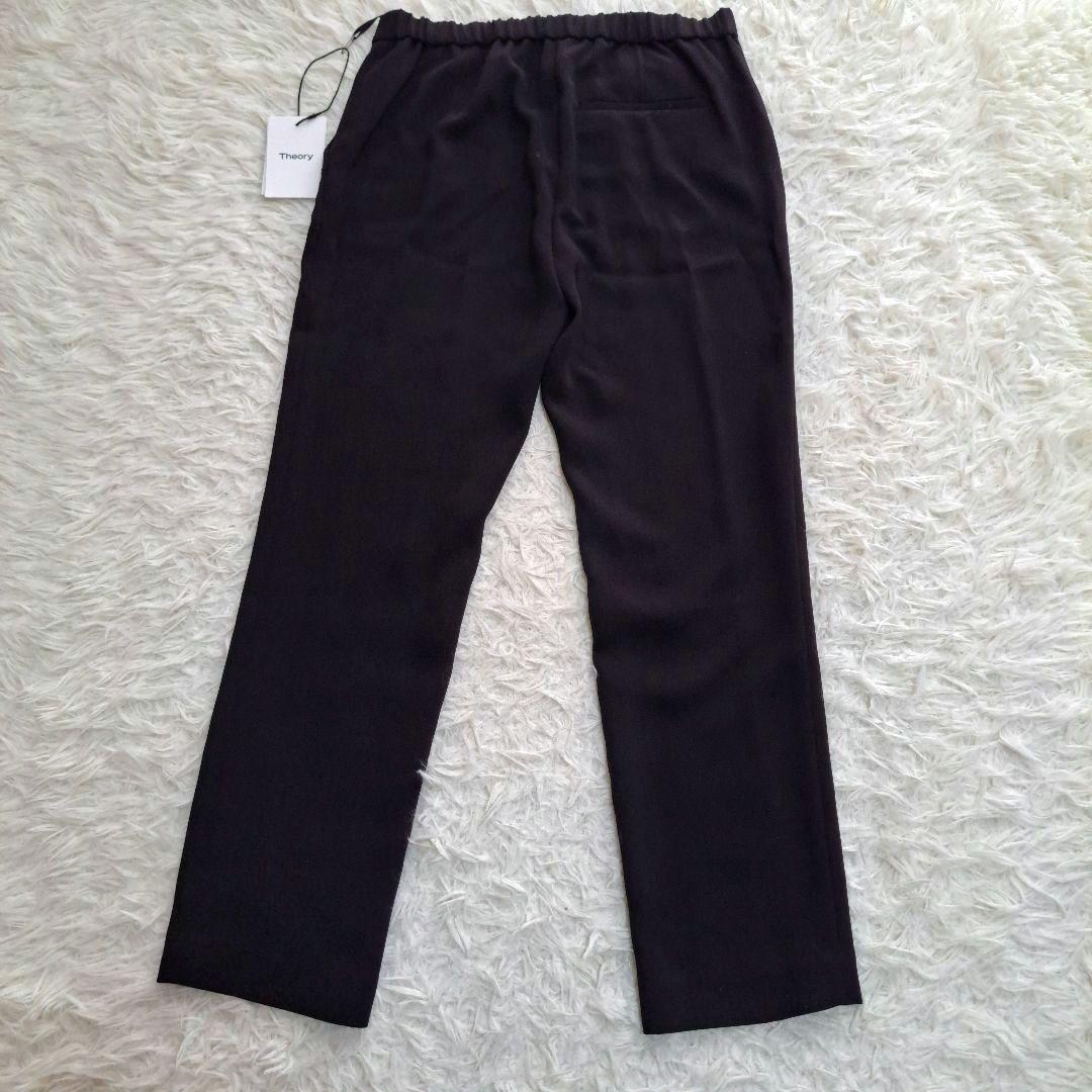 【Theory】Classic Crepe ノーカラージャケット　パンツスーツ黒