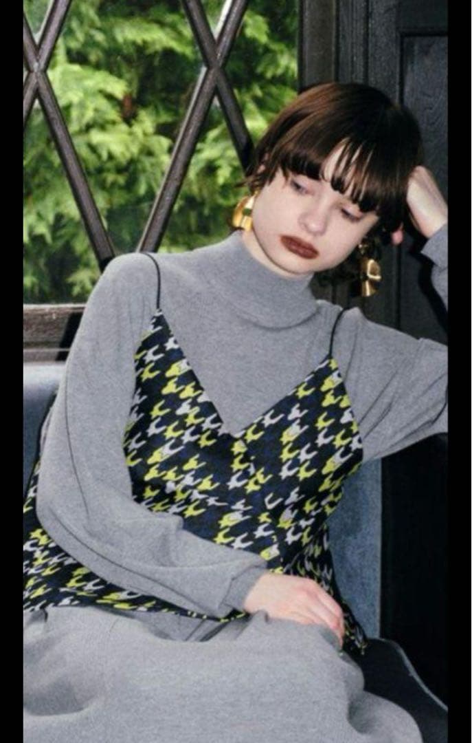 トップス UN3D. CHIDORI JACQUARD CAMISOLE.