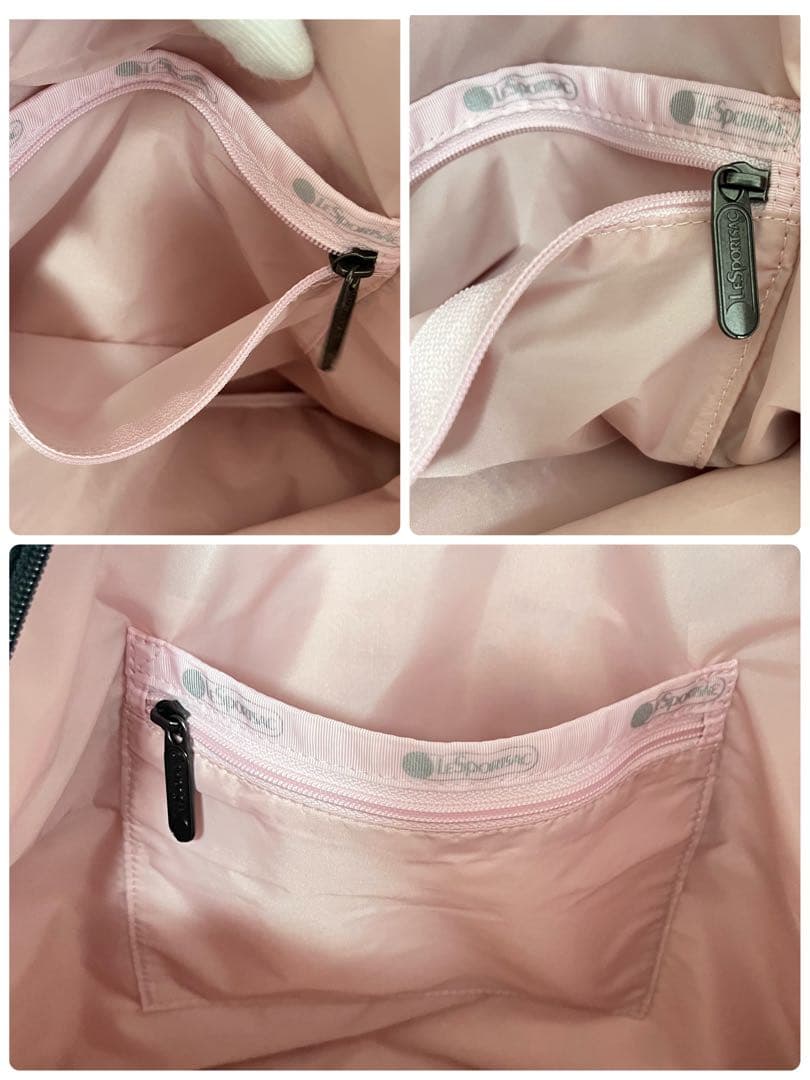 レスポートサック　ハーパー　ボストンバッグ　花びら柄　ピンク　2way