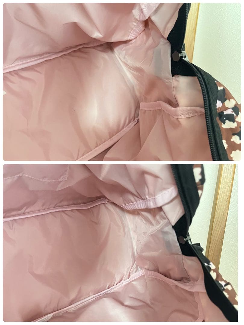 レスポートサック　ハーパー　ボストンバッグ　花びら柄　ピンク　2way