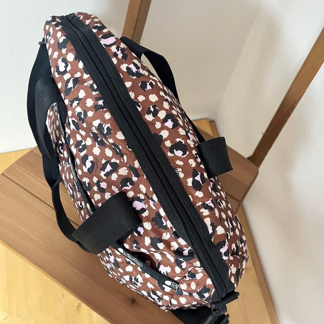 レスポートサック　ハーパー　ボストンバッグ　花びら柄　ピンク　2way