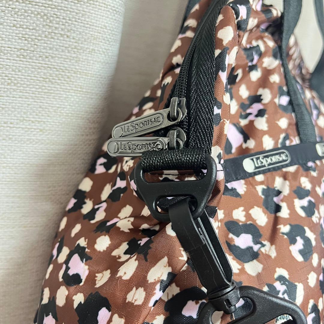 レスポートサック　ハーパー　ボストンバッグ　花びら柄　ピンク　2way