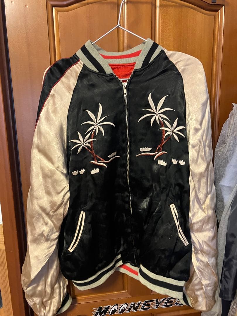 ハワイ刺繍スカジャン　リバーシブル