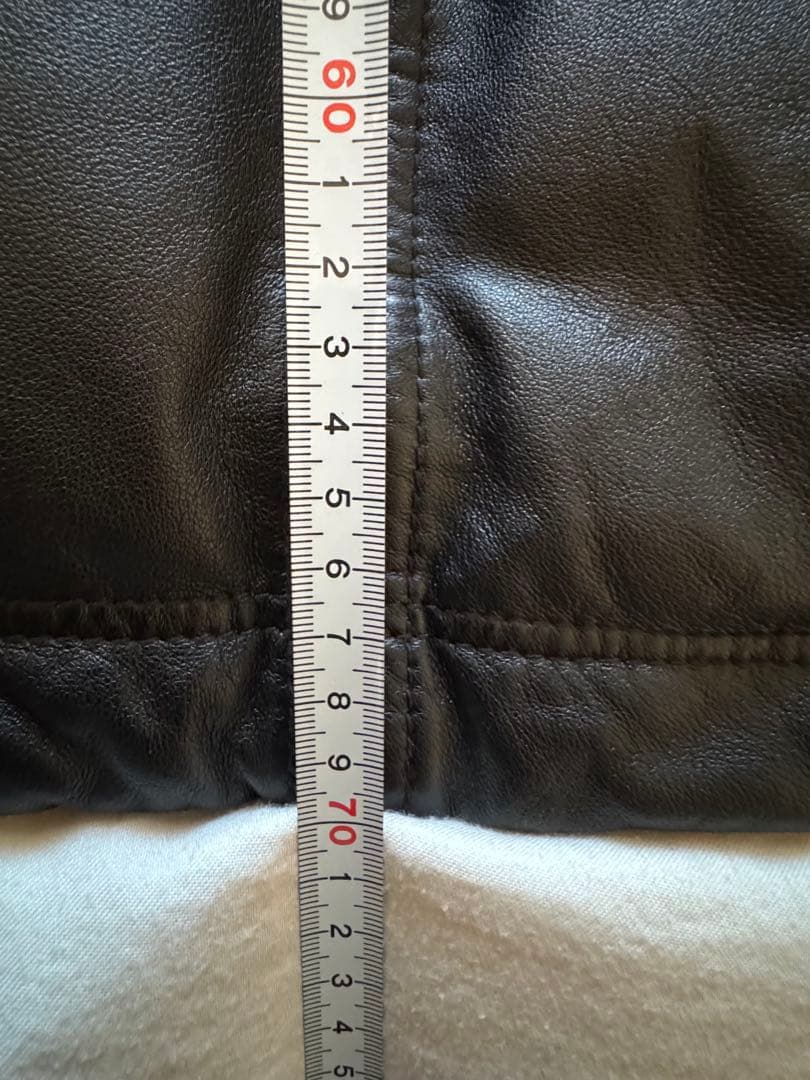 革のバーバリー BURBERRY BLACK LABEL ダウンベスト L