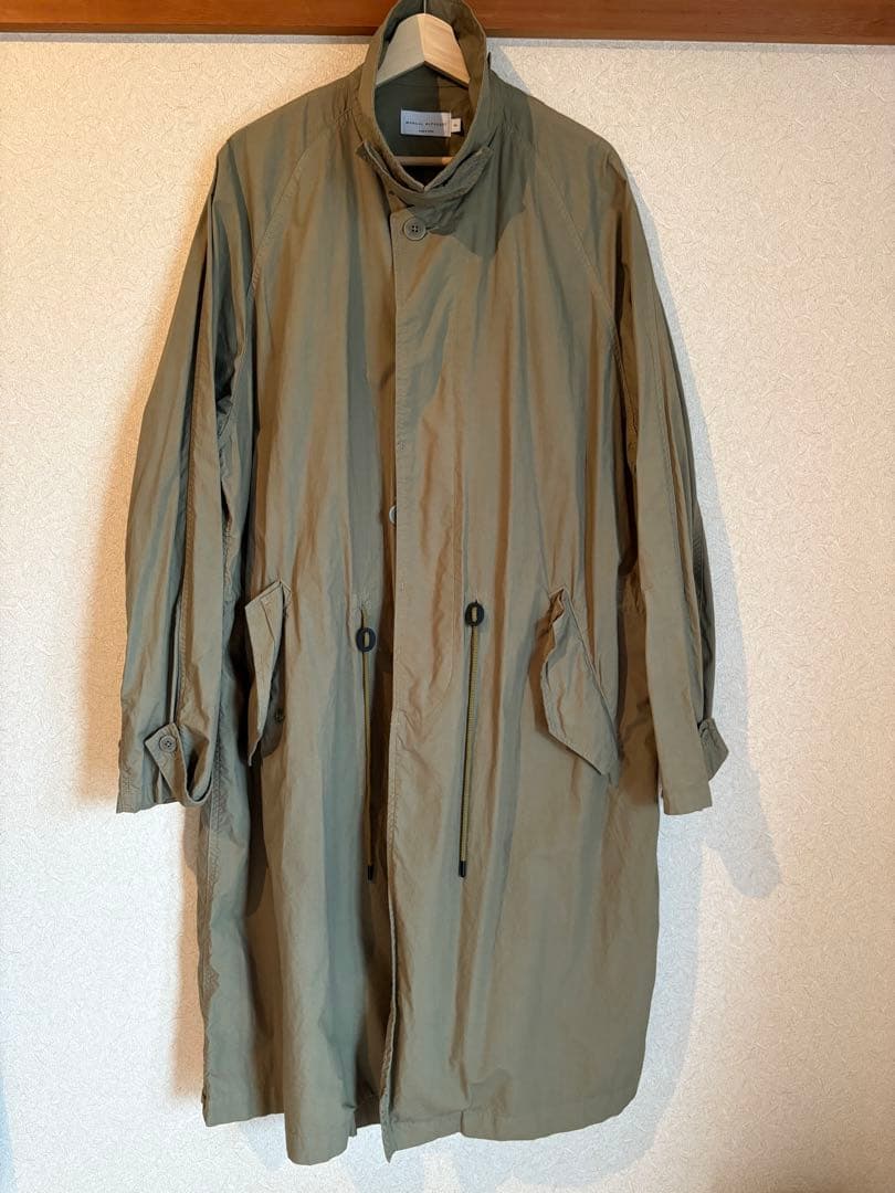 美品　MANUAL ALPHABET ステンカラーコート モッズコートミリタリー