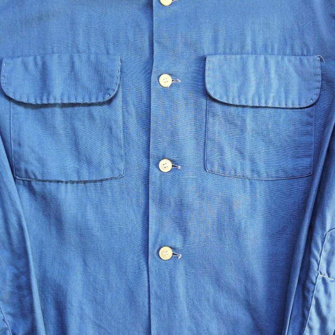 50s Holiday オープンカラーシャツ 開襟 ボックスシルエット