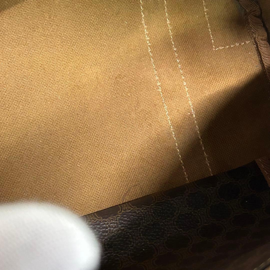 セリーヌ マカダム ミニボストンバッグ ハンドバッグ