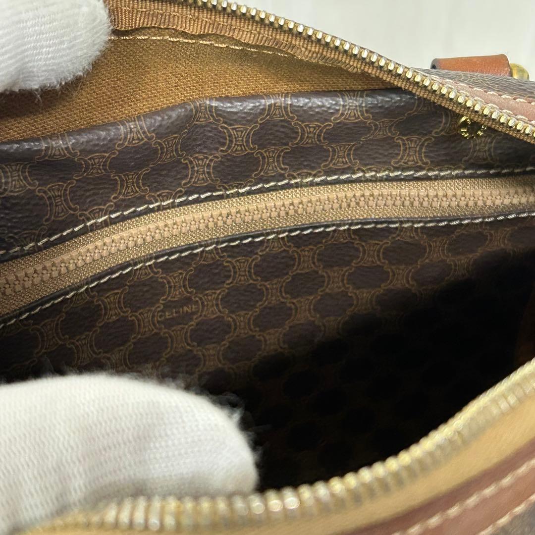 セリーヌ マカダム ミニボストンバッグ ハンドバッグ