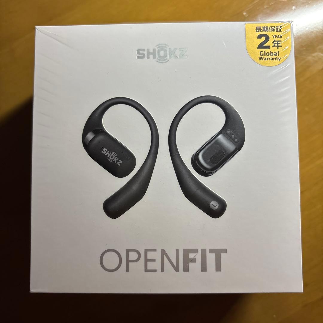 SHOKZ OPENFIT ワイヤレスイヤホン ブラック