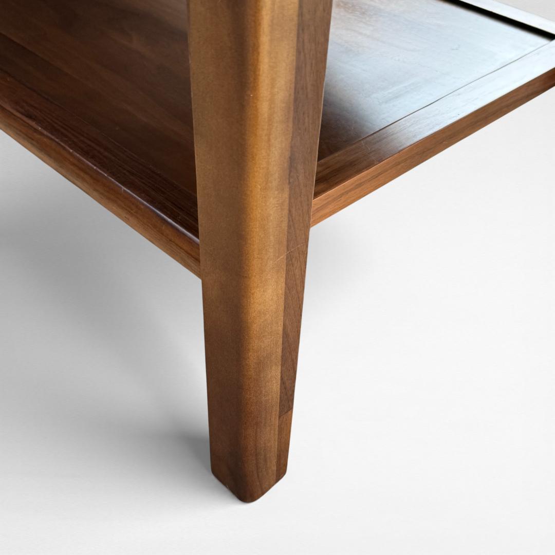 大川家具 無垢材 BRUNO ウォールナット センターテーブル115 引出し付