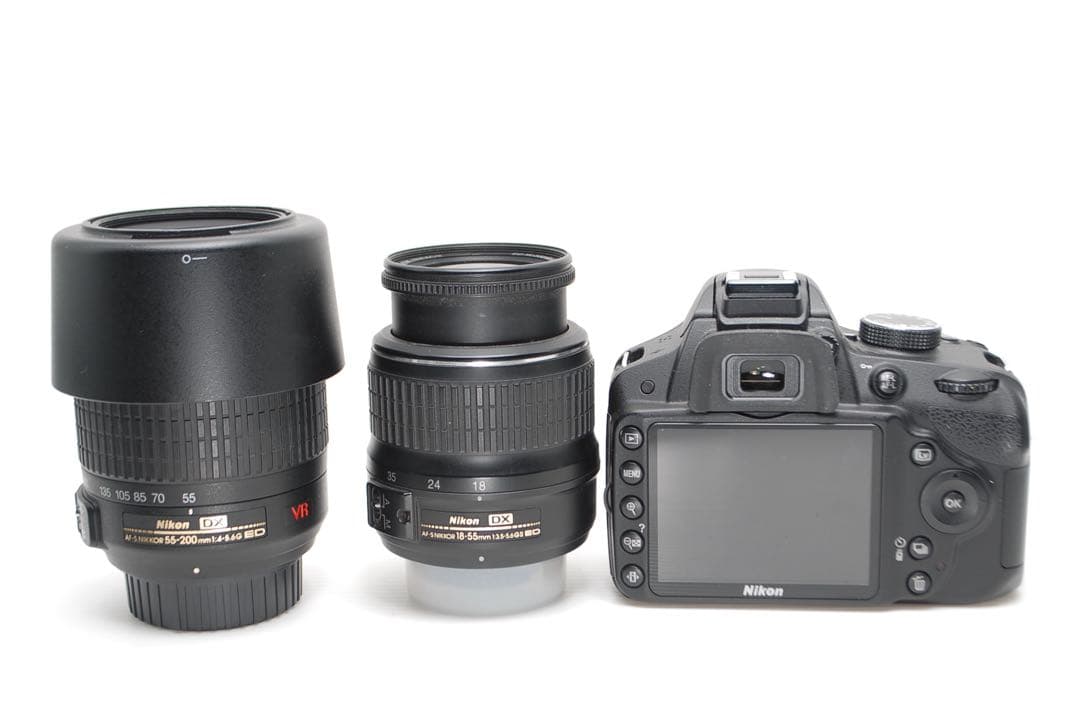 ❤️極美品❤️Nikon D3200 ダブルレンズセット 望遠レンズ付き 高画質