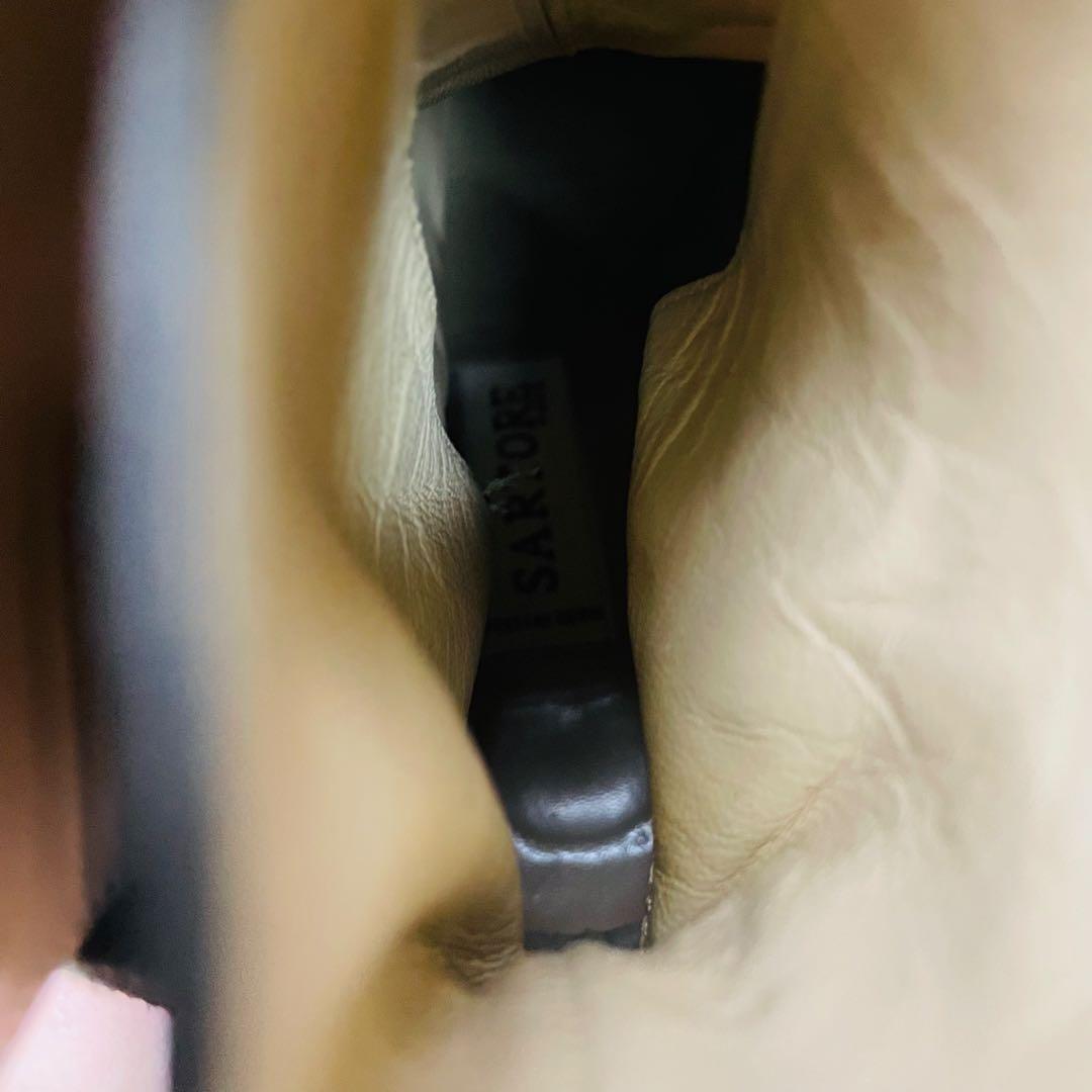 【試着のみ】SARTORE ジョッパーブーツ インヒール 本革 37(23.5)