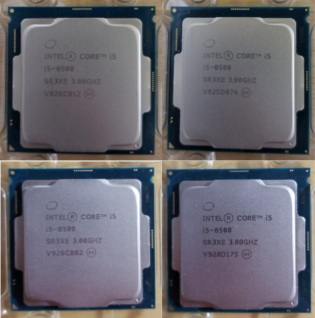 4個セット Intel Core i5-8500 SR3XE 3.0GHZ