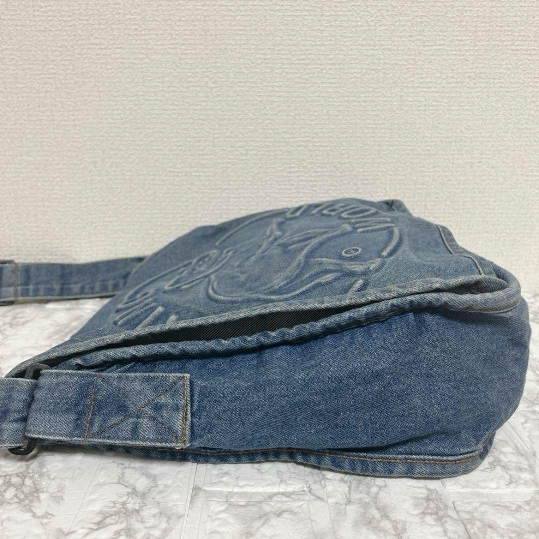 ✨早い者勝ち✨ハンティングワールド メッセンジャーバッグ デニム デカロゴ