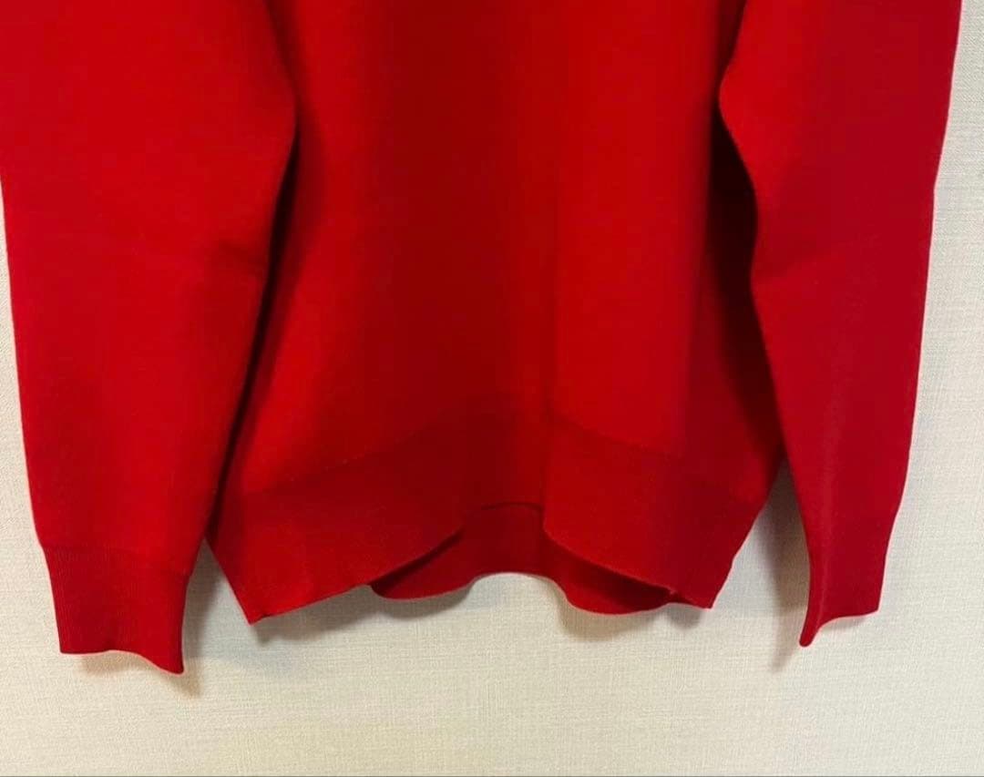 美品　ap studio ベーシッククルーネックニット⭐︎赤