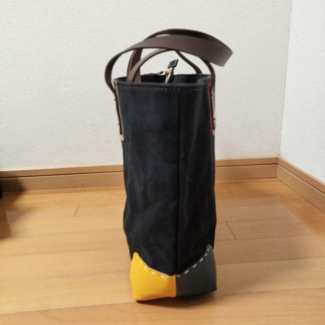 未使用　日乃本帆布　ハンドメイドファスナー付きトートバッグ