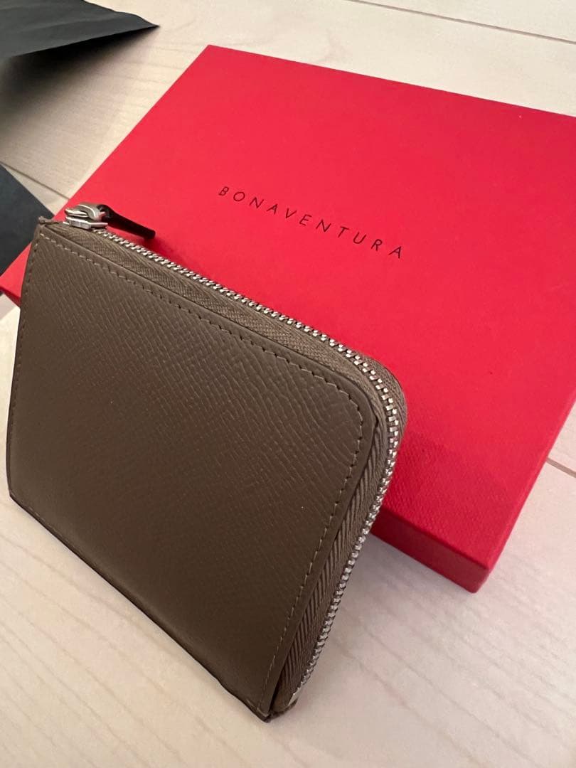 ボナベンチュラ　L字ジップ　ウォレット　ノブレッサ　エトープ