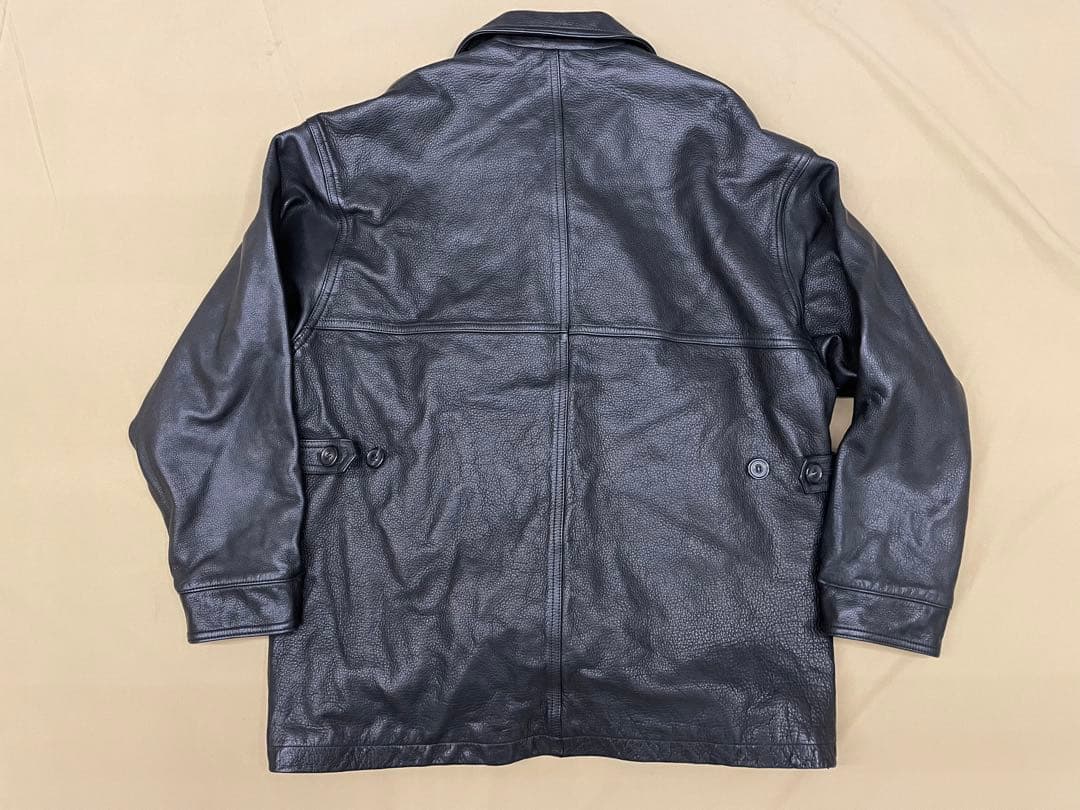 23AW US2358レザーカーコート black Size3 L