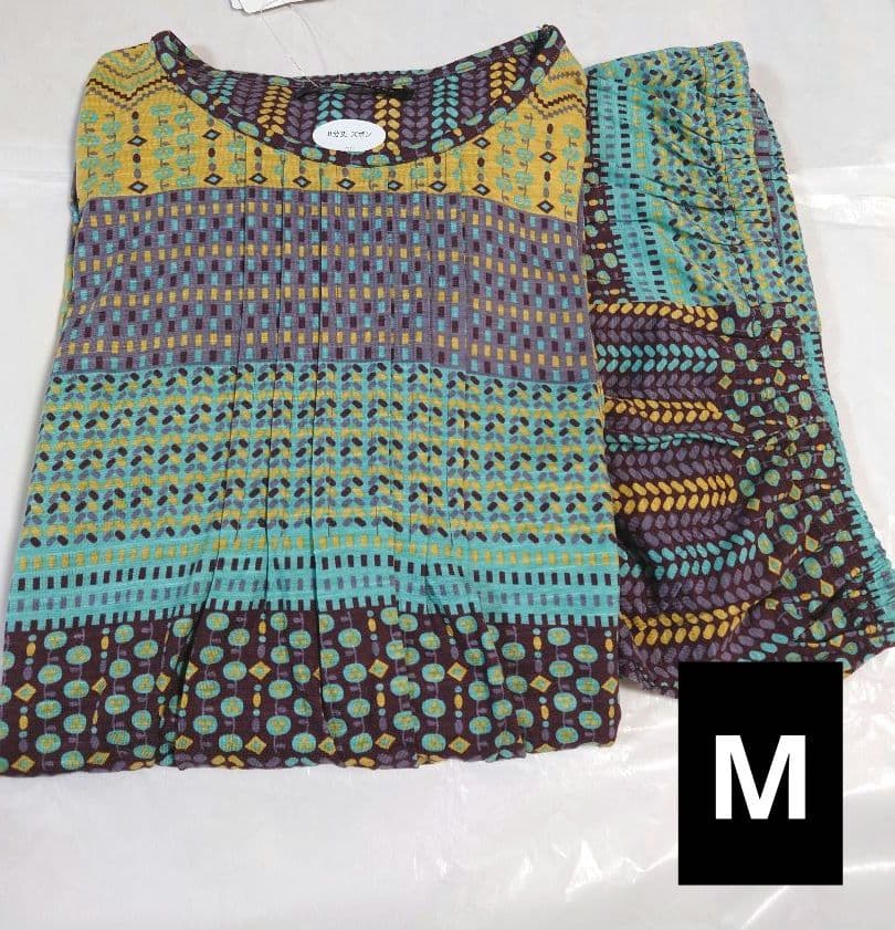 新品タグ付き マタノアツコ パジャマ ルームウェア ボーダー M