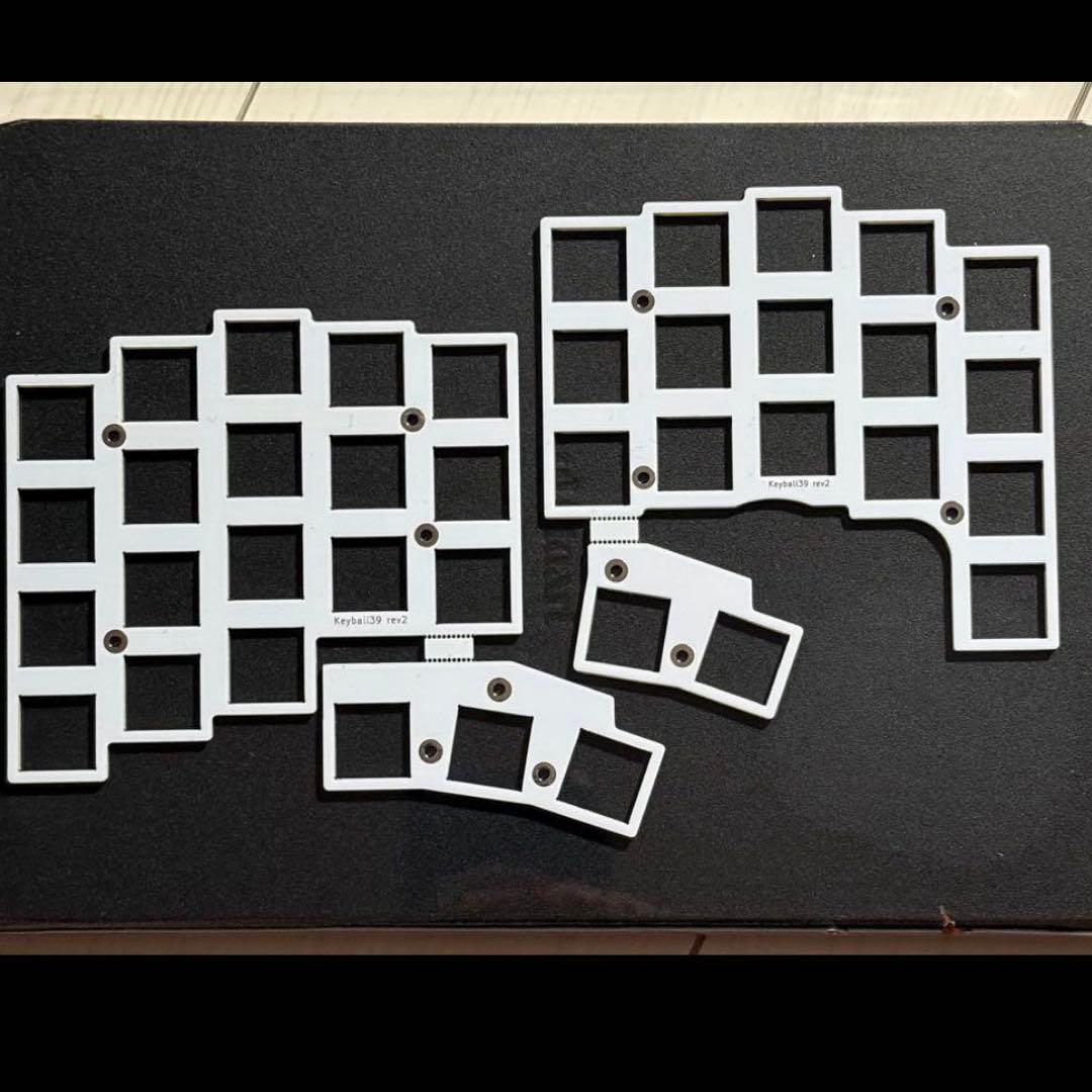 Keyball39 ハンダ付け済み 基板 LED トッププレートセット