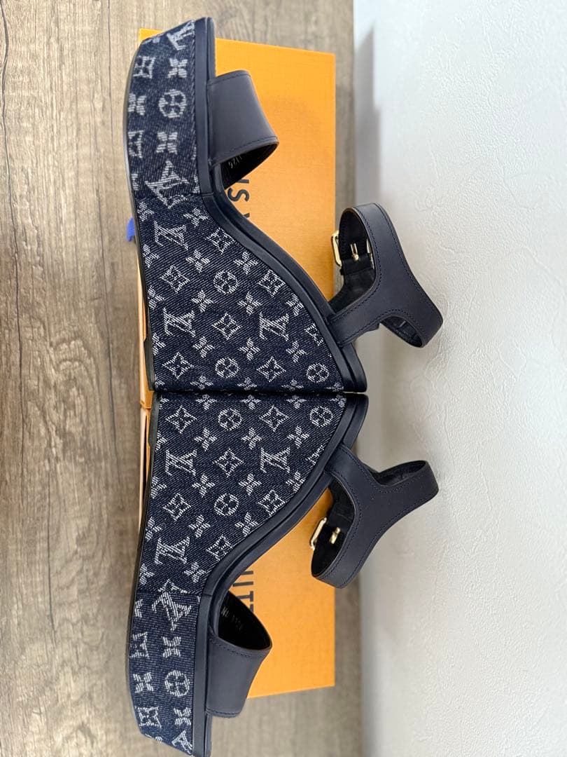 【美品】ルイヴィトン モノグラム サンダル 38½