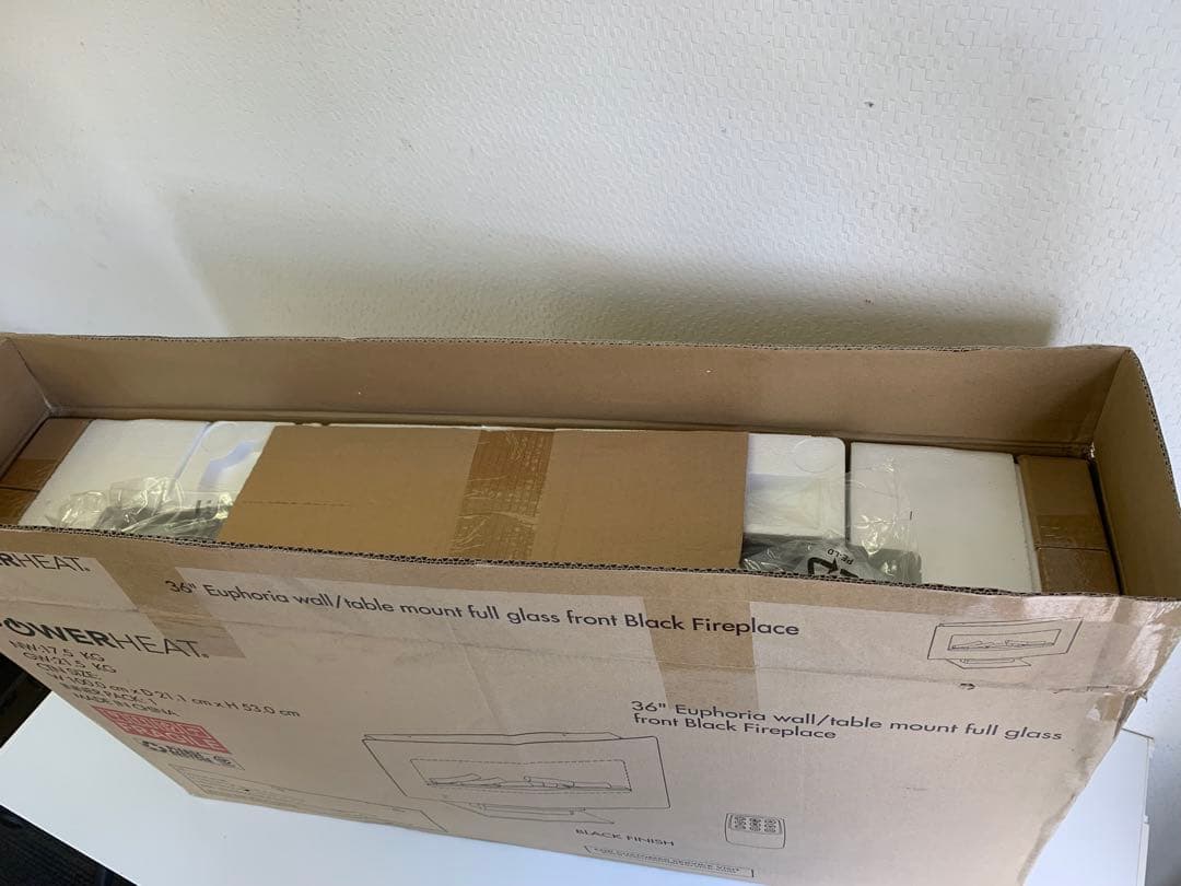 QVCジャパン 暖炉型ヒーター POWER HEAT 36II201CGT