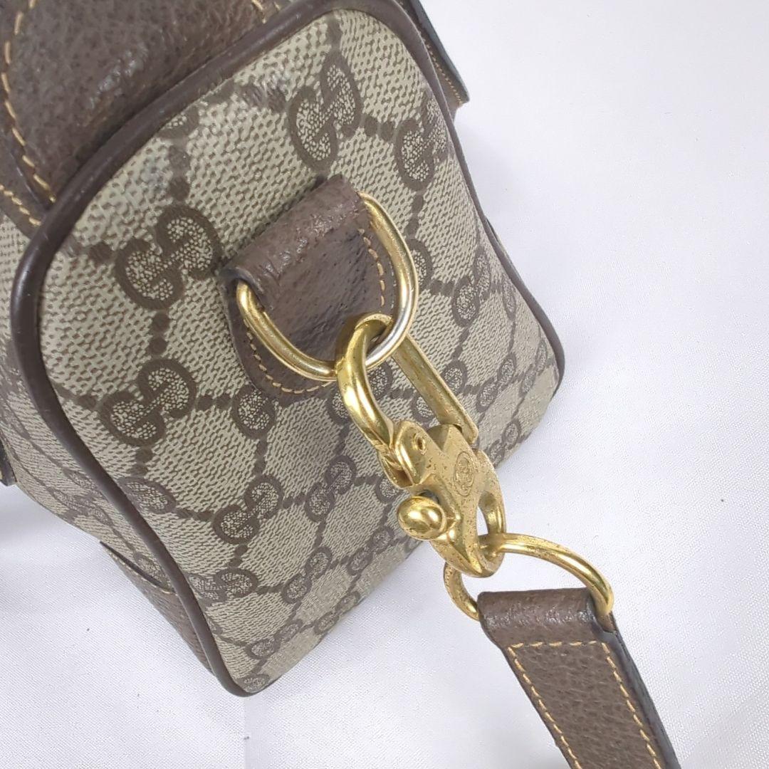【美品】GUCCI グッチ シェリーライン ミニボストン ショルダー バッグ