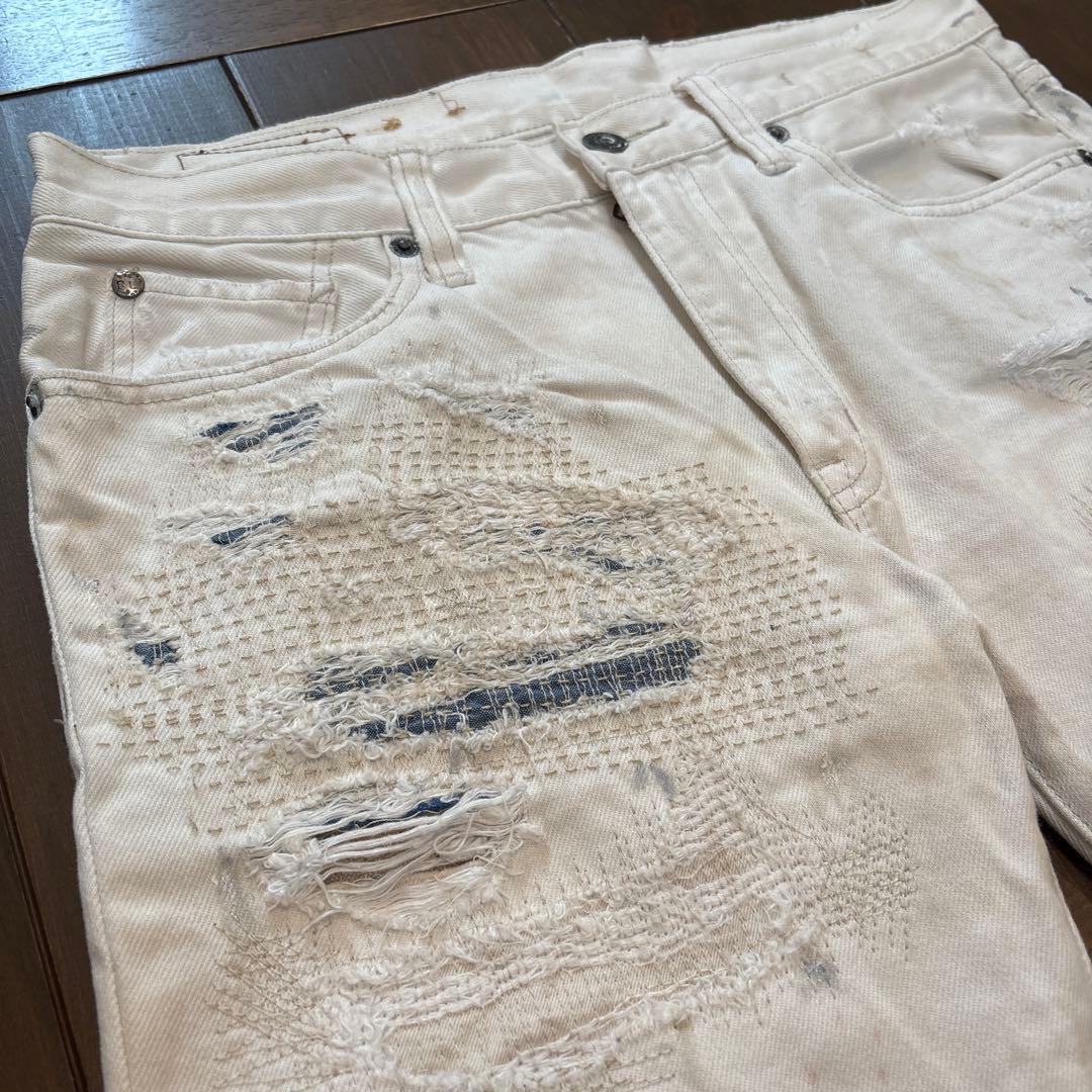 希少 生産中止 DENIM & SUPPLY ラルフローレン クラッシュデニム