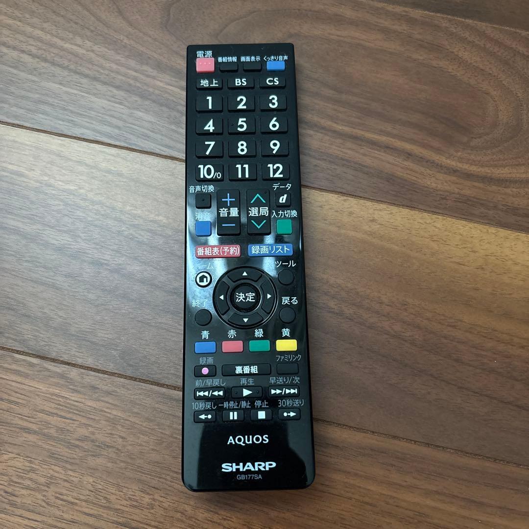 シャープ AQUOS 24V型液晶テレビ LC-24K30 2016年製 ※箱無