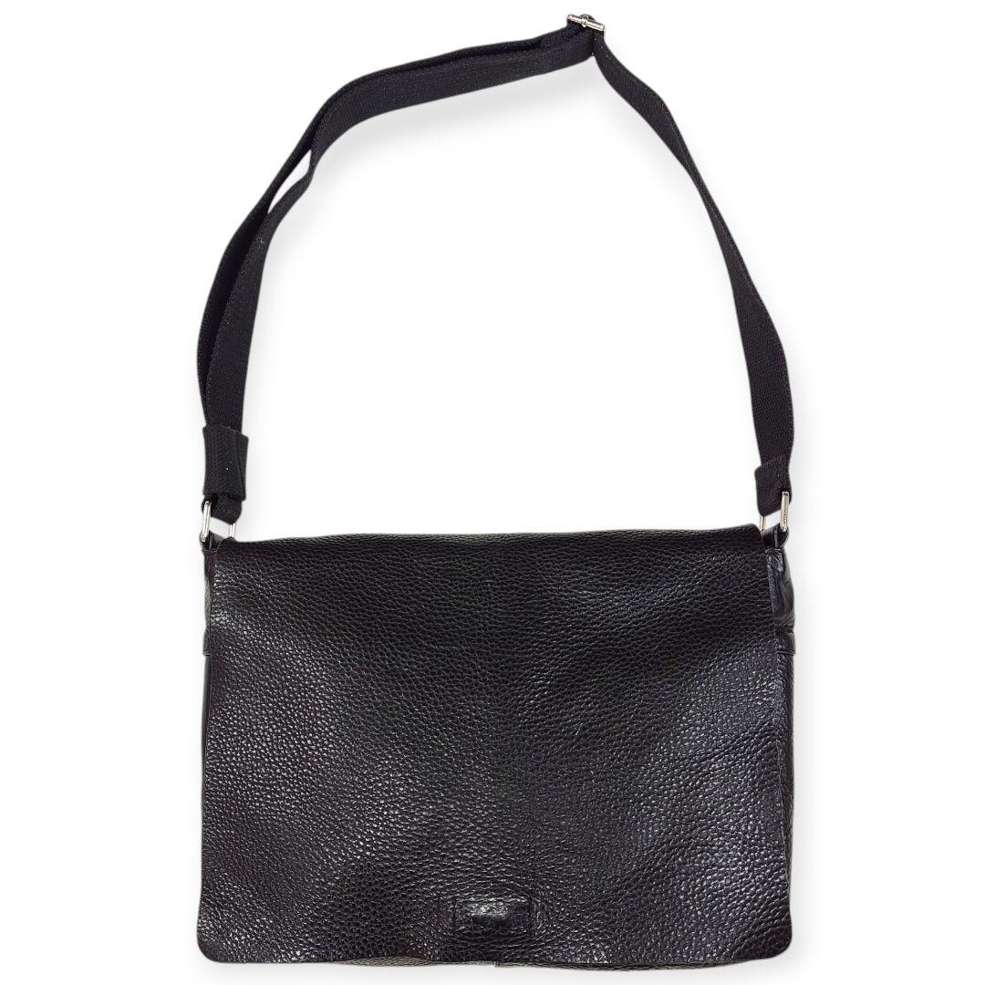 【Y2K】OLD GAP オールドギャップ カウレザー メッセンジャーバッグ 黒