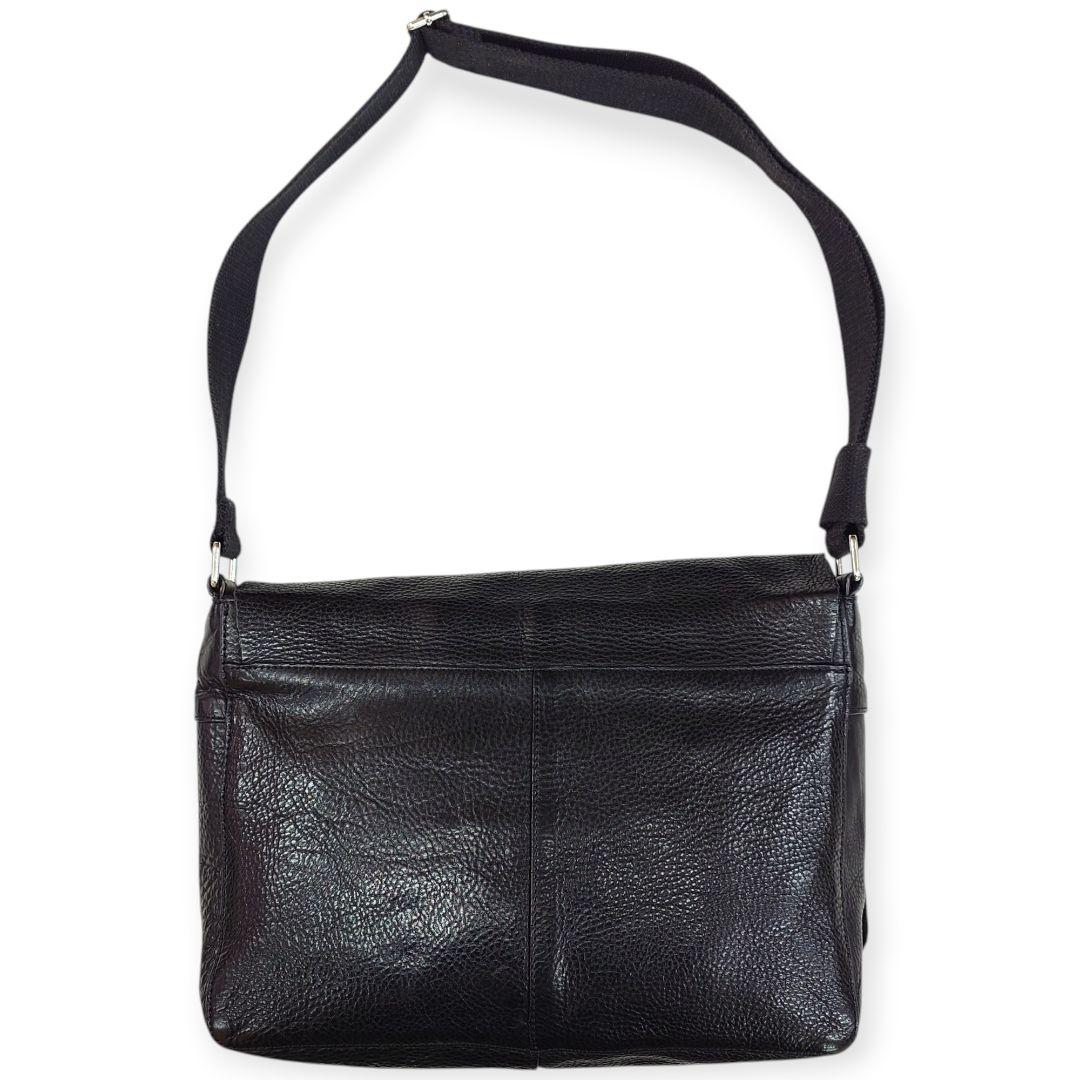 【Y2K】OLD GAP オールドギャップ カウレザー メッセンジャーバッグ 黒