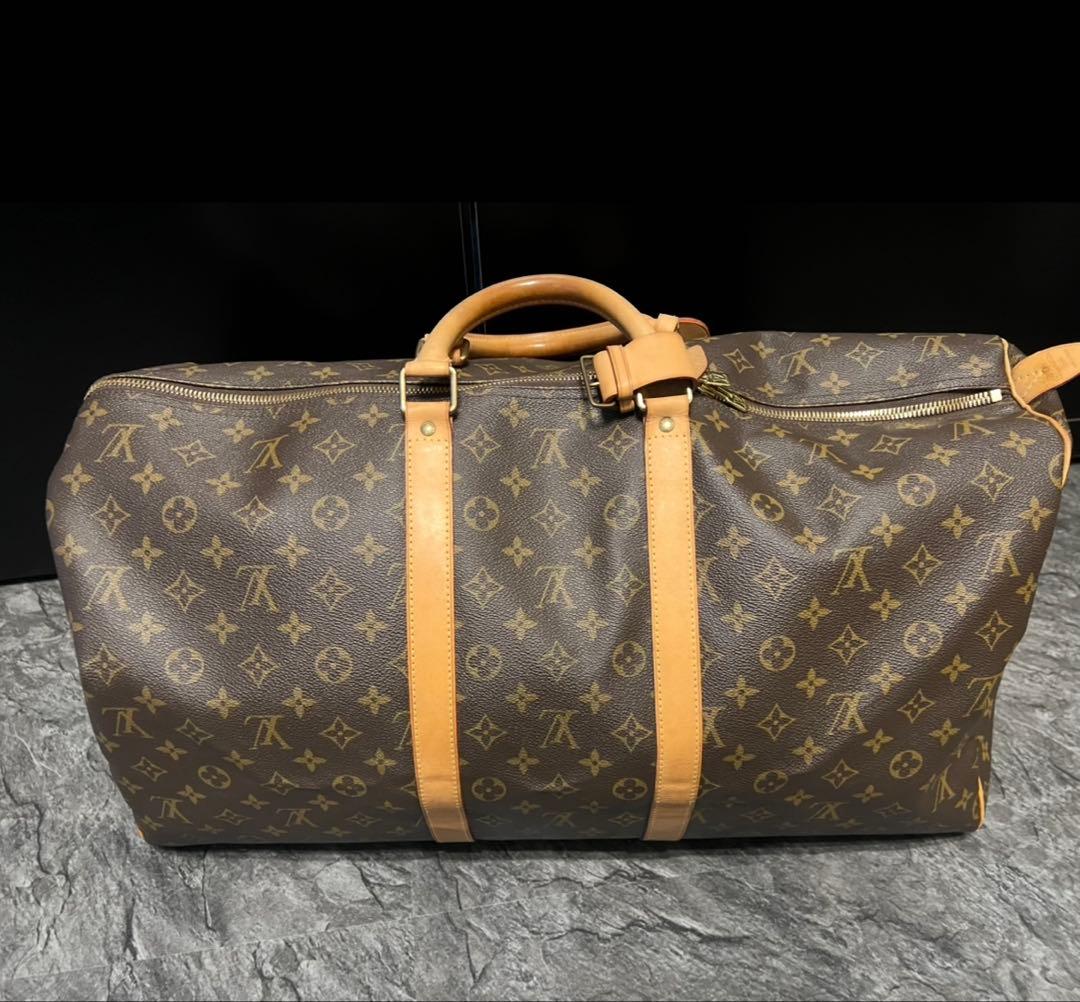 ルイヴィトンキーポル55 モノグラム トートバッグ ボストン