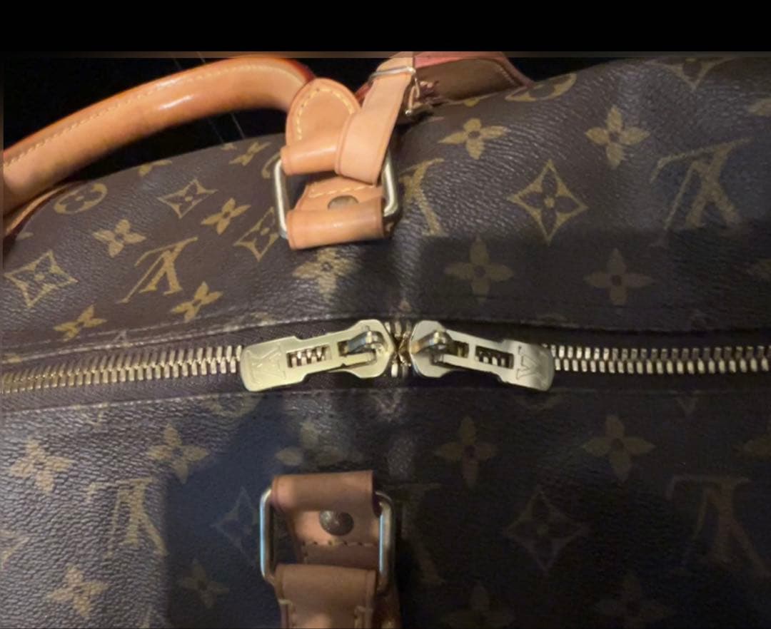 ルイヴィトンキーポル55 モノグラム トートバッグ ボストン