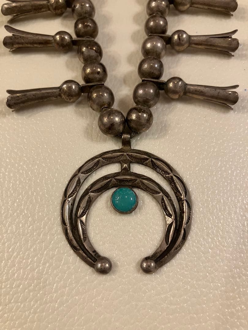 スカッシュブロッサム　シルバー ネックレス visvim navajo