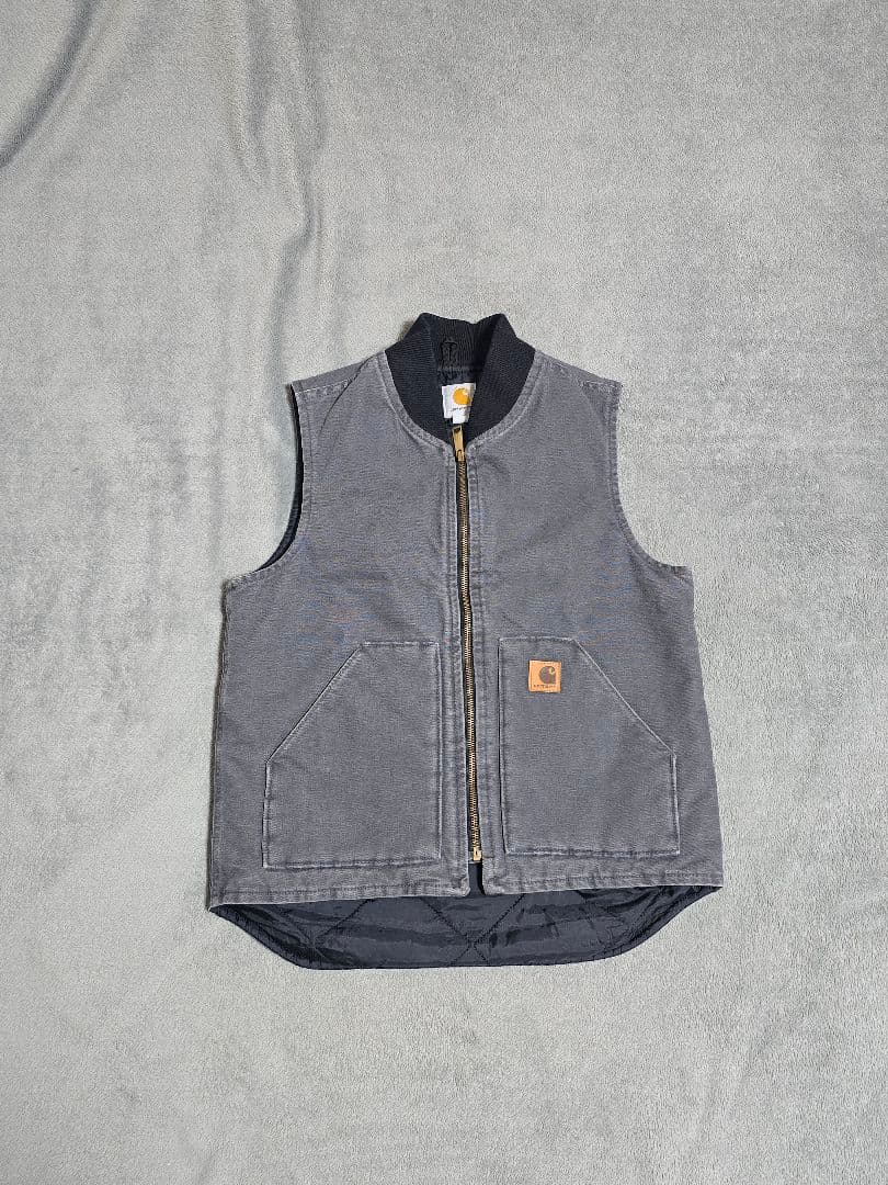 メシコ製 カーハート　ダックベスト　ネイビー　V02 CMT フェード