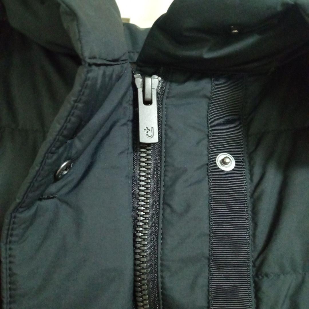 ★美品★ユニクロ+J ウルトラライトダウンフーデットコート★ S★ブラック