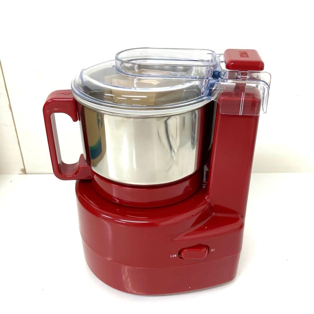 3781-V あじのさと フードプロセッサー レッド Y-2400W 未使用