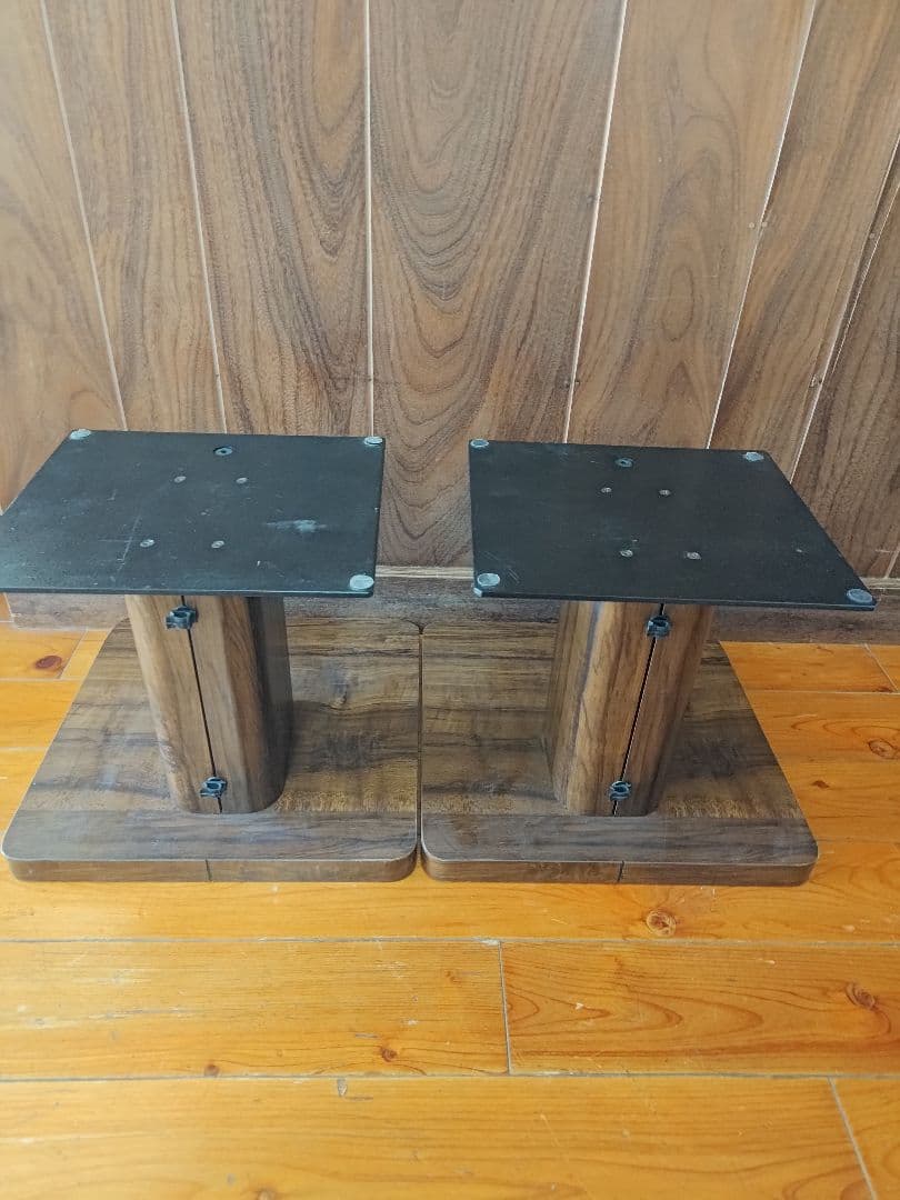 ソニー スピーカースタンド 2点セットSONY WS-V500 　木目xブラック