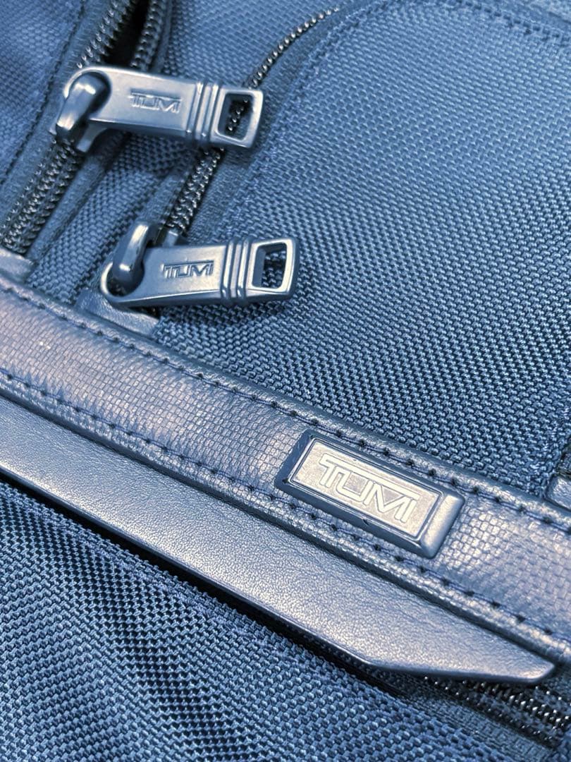 極美品★SHIPS別注TUMI 2way ALPHA3 ブリーフケース 紺