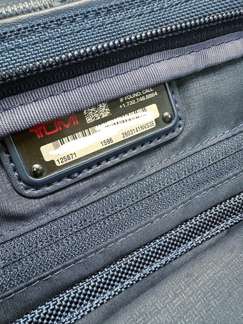 極美品★SHIPS別注TUMI 2way ALPHA3 ブリーフケース 紺